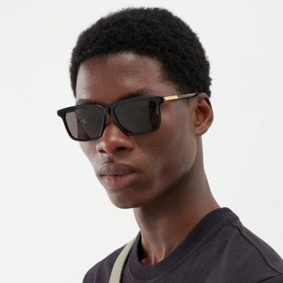 Bottega Veneta BV1261S 002 Sunglasses Havana Rectangle Frame, Brown Lenses - Picture 3 of 10